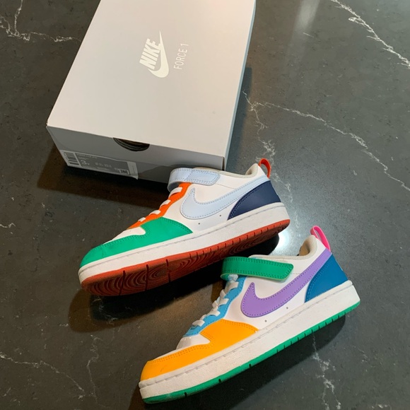 Nike Force 1 Little Kids Size 3 / Multi Color - Picture 2 of 4